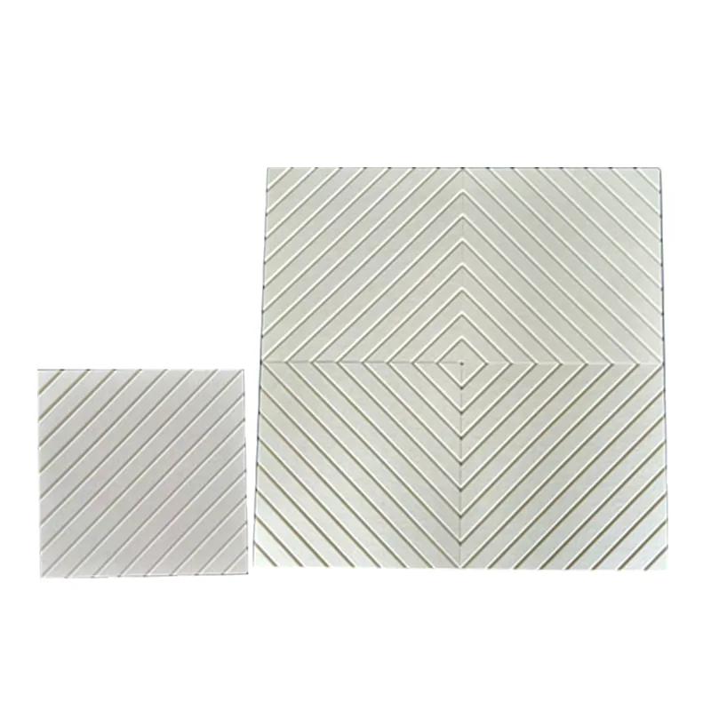 ベージュVカットPETフェルト音響パネル